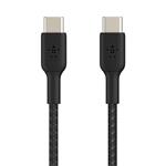 Belkin kábel Boost Charge Braided USB-C to USB-C 2m - Black CAB004bt2MBK