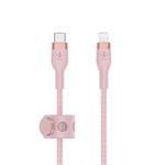 Belkin kabel USB-C s konektorem LTG,1M růžový pletený CAA011bt1MPK