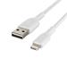 Belkin Lightning kabel, 15cm, bílý - odolný CAA002bt0MWH