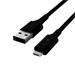 Belkin Lightning Smart LED kabel, 1,2m, černý - odolný CAA007bt04BK