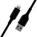 Belkin Lightning Smart LED kabel, 1,2m, černý - odolný CAA007bt04BK
