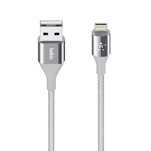 BELKIN MIXIT DuraTek Lightning - USB Cable, silver F8J207bt04-SLV