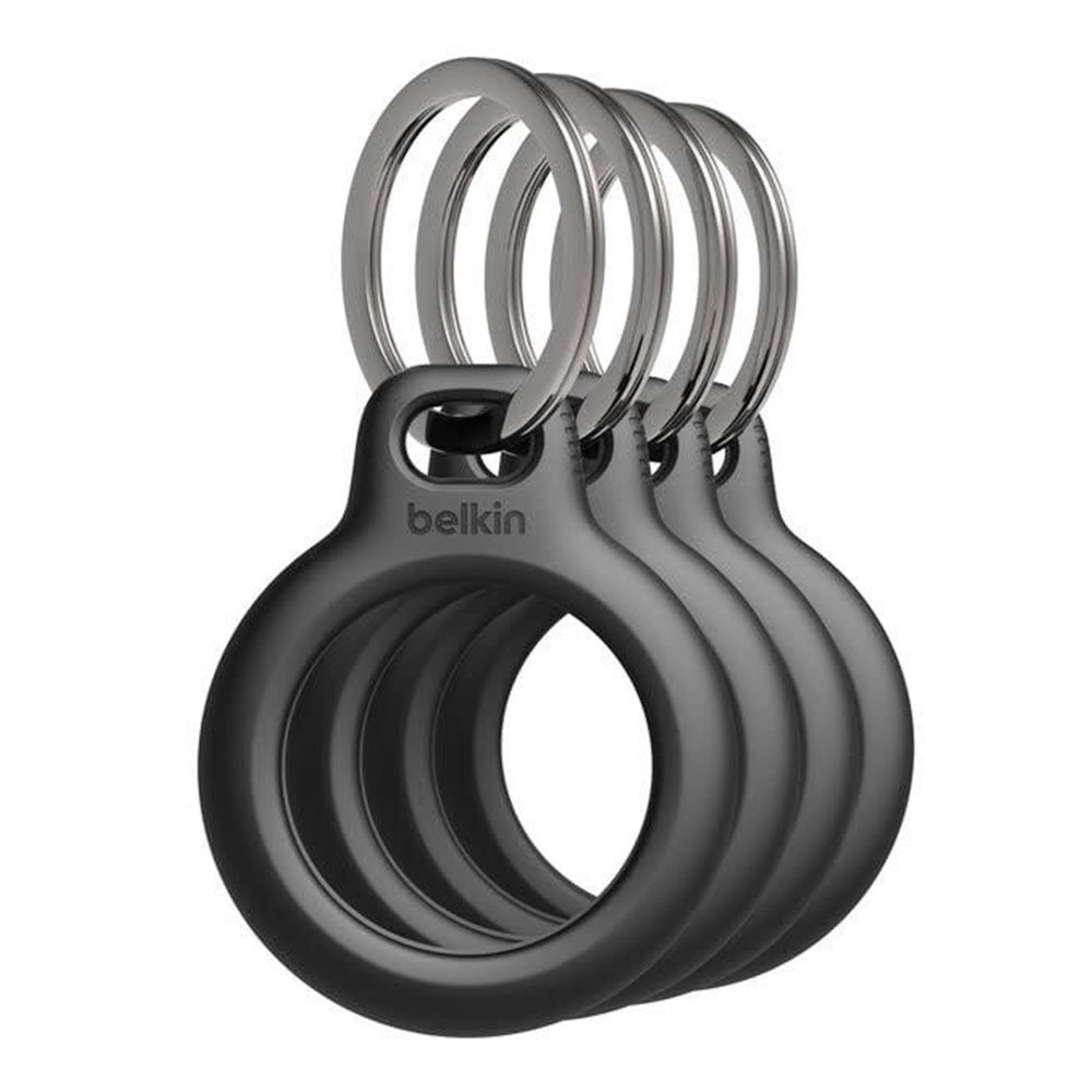Belkin puzdro Secure Holder with Key Ring pre AirTag 4-pack - Black MSC001btBK
