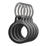 Belkin puzdro Secure Holder with Key Ring pre AirTag 4-pack - Black MSC001btBK