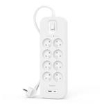 Belkin SURGE 8OT 900J, 18W, USB A + C, Pol SRB003ca2M