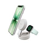 Belkin UltraCharge™ PRO Qi2 25W 2v1 Magnetická nabíječka pro iPhone/Apple Watch, písečná WIZ043kqSD