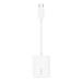 Belkin USB-C adaptér/rozdvojka - USB-C napájení + USB-C audio / nabíjecí adaptér, bílá F7U081btWH