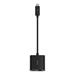 Belkin USB-C adaptér s ethernetem + 60W napájení, černá INC001btBK