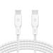 Belkin USB-C na USB-C kabel 100W, 3m, bílý - odolný CAB014bt3MWH