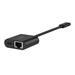 Belkin USB-C to Ethernet + 100W Charge Adapter - Black INC019btBK