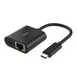 Belkin USB-C to Ethernet + 100W Charge Adapter - Black INC019btBK