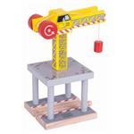 Bigjigs Rail BJT175 Velký jeřáb žlutý 0691621091753