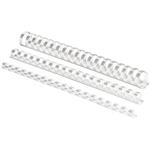 Binding comb 19mm, white, 100 pcs 5347405