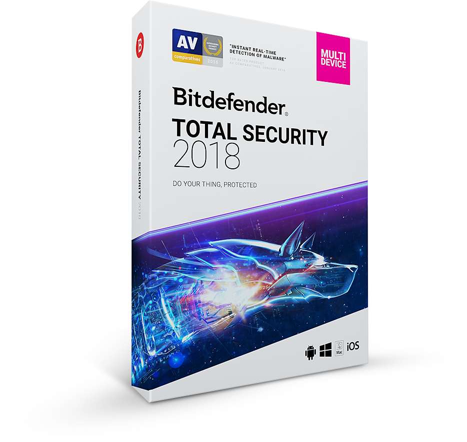 Bitdefender Total Security 2018 10 uživatelů na 3 roky CL11913010-EN