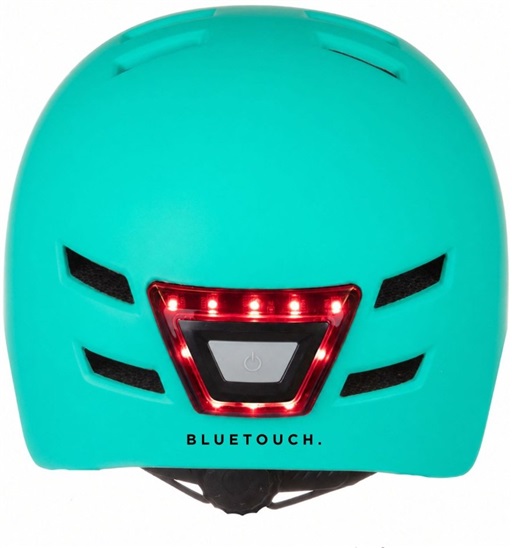 BLUETOUCH helma s LED - modrá, S 8594213616384