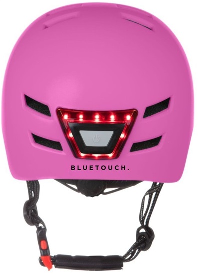 BLUETOUCH helma s LED - růžová, M 8594213616421