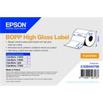 BOPP High Gloss Label - Die-cut Roll: 76mm x 127mm C33S045706