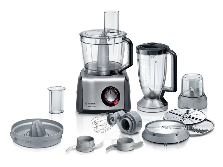 BOSCH_1250 W, viac ako 50 funkcií, XXL misa s kapacitou 3,9 l, praktický mini sekáčik MC812M844