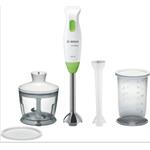 BOSCH_ 600 W,noha s čepeľou QuattroBlade,mix. nádoba,univer.sekáčik, farba: biela/zelená MSM2623G