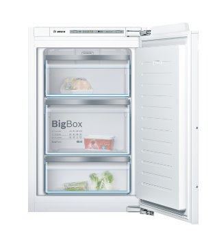 BOSCH_Mraznicka A++, ploché pánty, vstavaná zásuvková mraznička 97l, 157 kWh/365 dní, nika: 88 cm, BigBox GIV21AF30