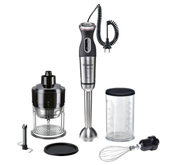BOSCH_Ponorný mixér - set 12 rýchlostí 800W farba: Čierna/metalická MSM88166