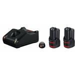 BOSCH Štartovacia sada GBA 12V 2× 2.0 Ah+ GAL 12V-40 UNI 1600A019R8