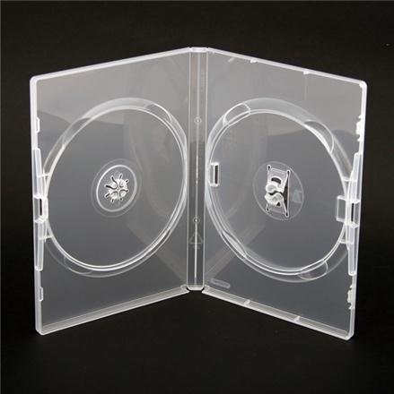 Box na 2 DVD, 14mm, priehľadný