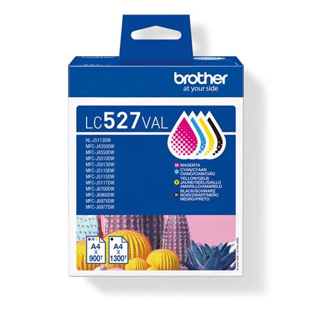 Brother LC527VAL (inkoust sada, 900/1300 str.)