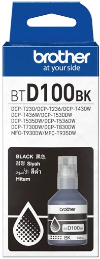 Brother originál ink BTD100BK, black, 7500str., 108ml
