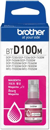 Brother originál ink BTD100M, magenta, 5000str., 48.8ml
