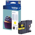 Brother originál ink LC-123Y, yellow, 600str., Brother MFC-J4510 DW LC123Y