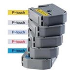 BROTHER TCM91, 9 mm, black on clear tape