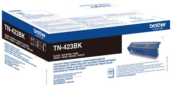 Brother TN-423BK - Jumbo výtěžnost - černá - originál - kazeta s barvivem - pro Brother DCP-L8410, TN423BK