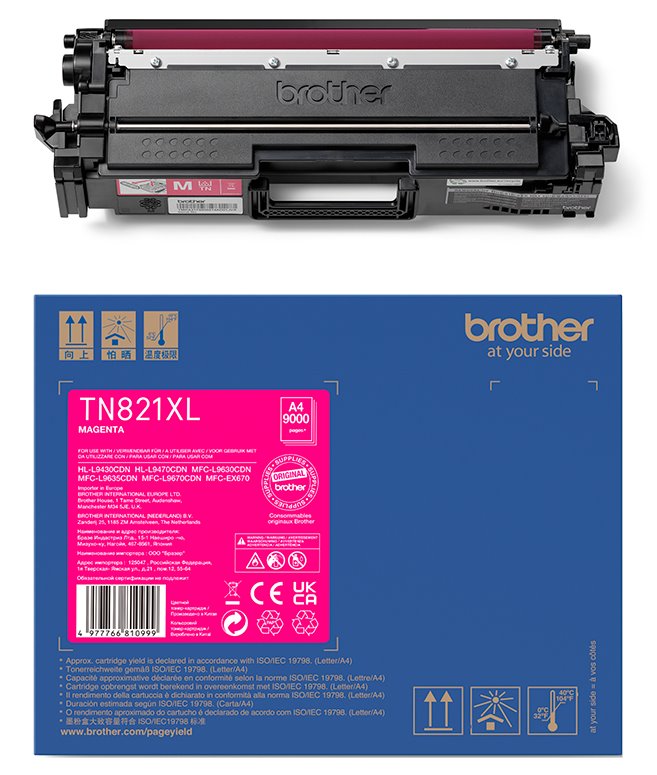 BROTHER toner TN-821XLM, magenta, 9000str., HL-L9430CDN, HL-L9470CDN, MFC-L9670CDN, O TN821XLM