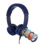 BuddyPhones Explore+ dětská drátová sluchátka s mikrofonem, tmavě modrá 4897111740149