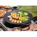 BUYDEEM Hliníková grilovacia nepriľnavá panvica 36 cm, model CP102, farba čierna CP101-B