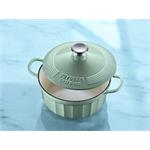 BUYDEEM Smaltovaný liatinový hrniec 2,9L, 22cm, model CP521, farba zelená CP521-CG
