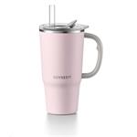 BUYDEEM Termo hrnček so slamkou 700 ml, model DS57, farba ružová DS57-P