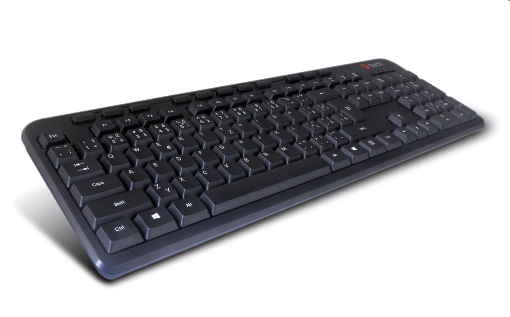 C-TECH CZ/SK KB-102M USB slim black multimediální KB-102M-U-BL