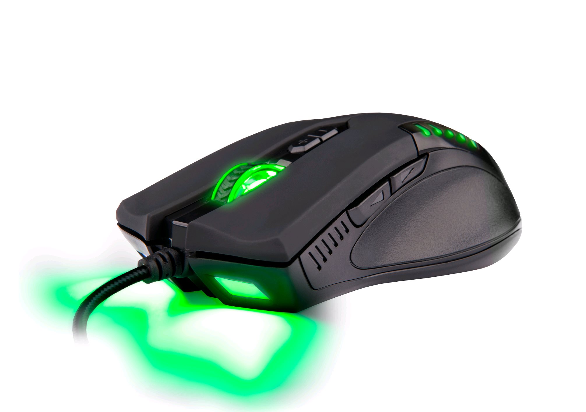 C-TECH Empusa herní myš, zel. podsvícení. USB GM-17