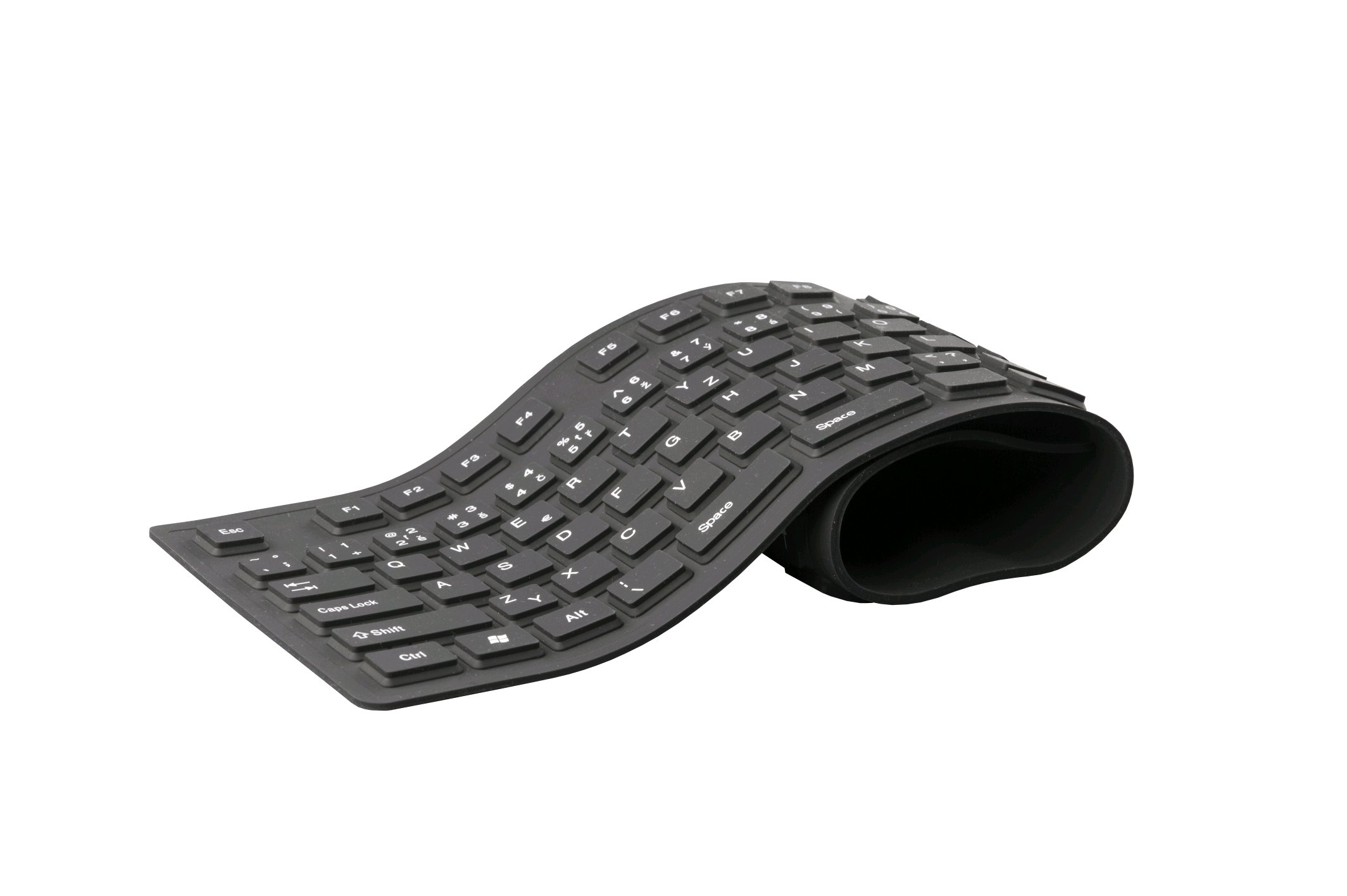 C-TECH FK-01, gelová flexibilná klávesnica čierna. USB SKCTECHFK01