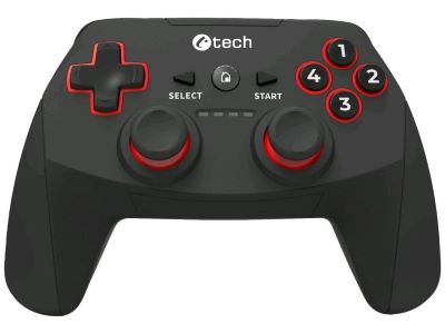 C-TECH Gamepad Khort pro PC/PS3/Android, 2x analog, X-input, vibrační, bezdrátový, USB GP-12