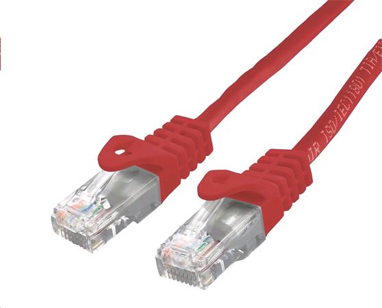 C-TECH kabel patchcord Cat6, UTP, červený, 2m