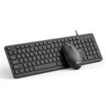 C-TECH KBM-105, drátový combo set klávesnice s myší, USB, CZ/SK KBM-105-BL