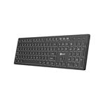 C-TECH klávesnice CZ/SK KB-201-BL, nízkoprofilová, podsvícení, USB, CZ/SK