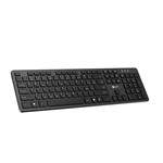 C-TECH klávesnice KB-115 bezdrátová 2.4Ghz USB, slim, CZ/SK, černá