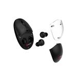 C-TECH Myš s TWS sluchátky WLM-21 Dual mode, bezdrátová, BT5.0 + 2,4GHz, 1600DPI, 3 tlačítka, USB nano receiver WLM-21BK