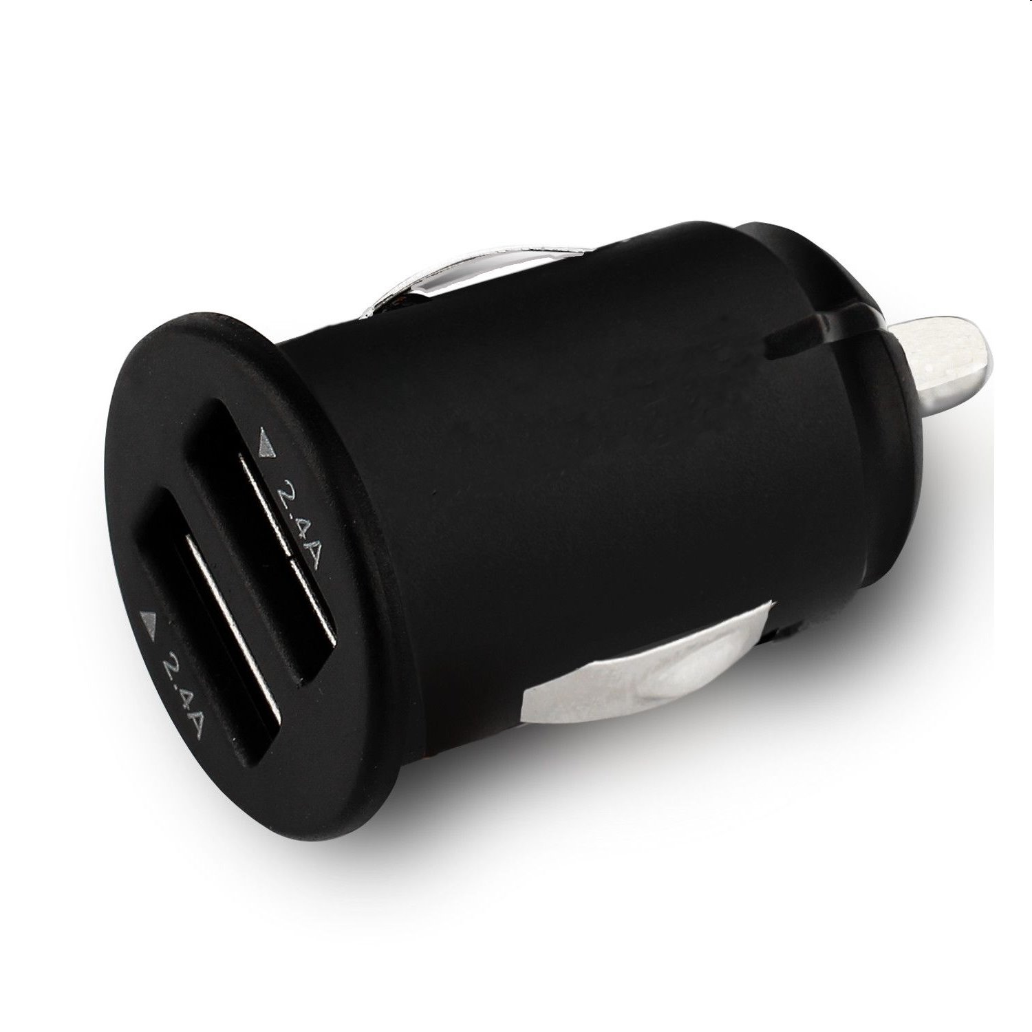 C-TECH Nabíječka USB do auta UCC-01, 2x USB, 2,4A, černá
