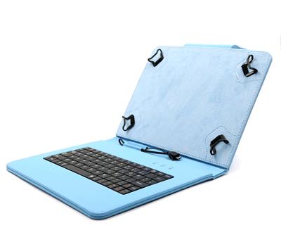 C-TECH NUTKC-04 modré púzdro univerzálne s klávesnicou pre 9,7"-10,1" tablety, FlexGrip SKCTECHNUTKC04M