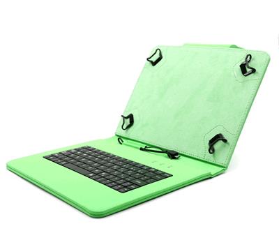 C-TECH NUTKC-04 zelené púzdro univerzálne s klávesnicou pre 9,7"-10,1" tablety, FlexGrip SKCTECHNUTKC04G